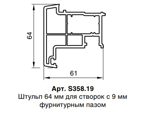 Штульп 64мм RED MAX 58 серия шт=6,5м