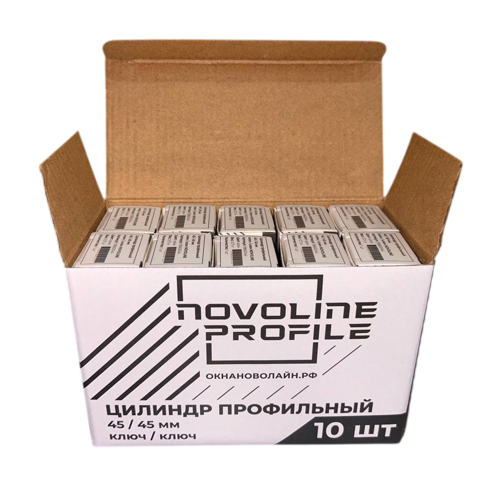 Цилиндр профильный 45/45 мм ключ/ключ NOVOLINE