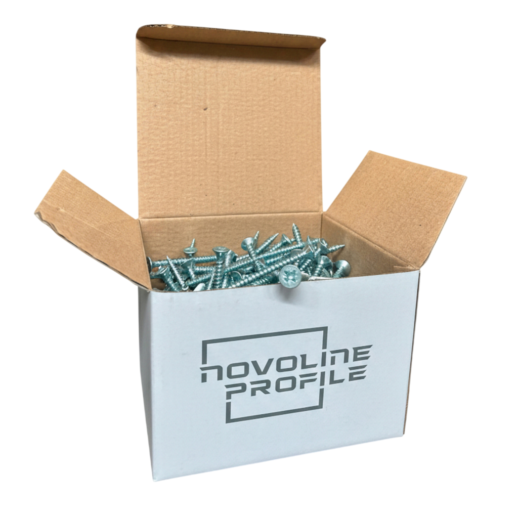 Саморез NOVOLINE 5х70 острый (универсальный), белый уп=200шт кор=8уп=1600шт