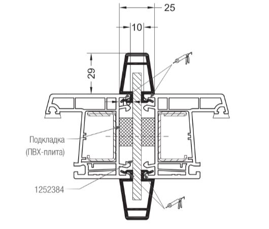 Профиль соединительный шт=6м
