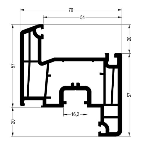ДЕЛАЙТ Створка Z57 шт=6м
